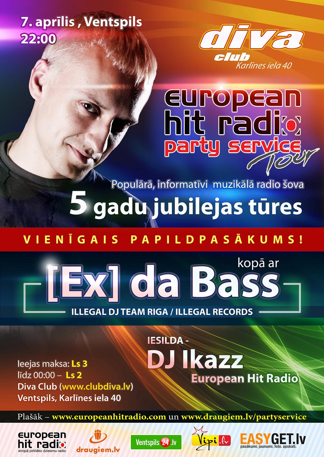 Party Service Tour Extra Velntspils afisha medijiem