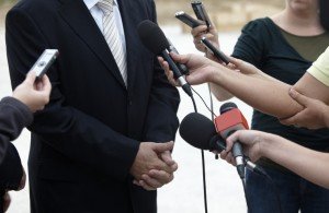 business meeting conference journalism microphones